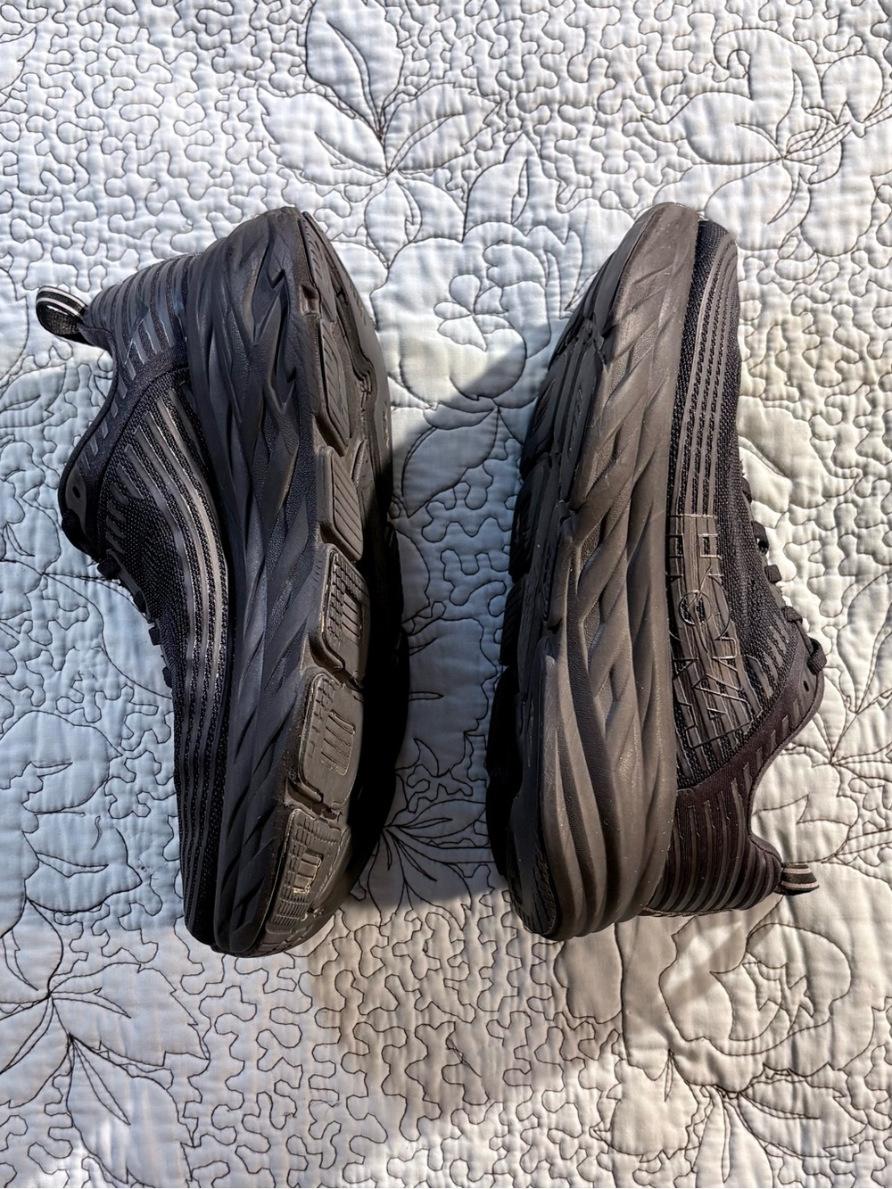 HOKA ONE ONE Bondi 6 Wide Triple Black Running Shoes Women’s Size 9D💕 - Picture 4 of 13